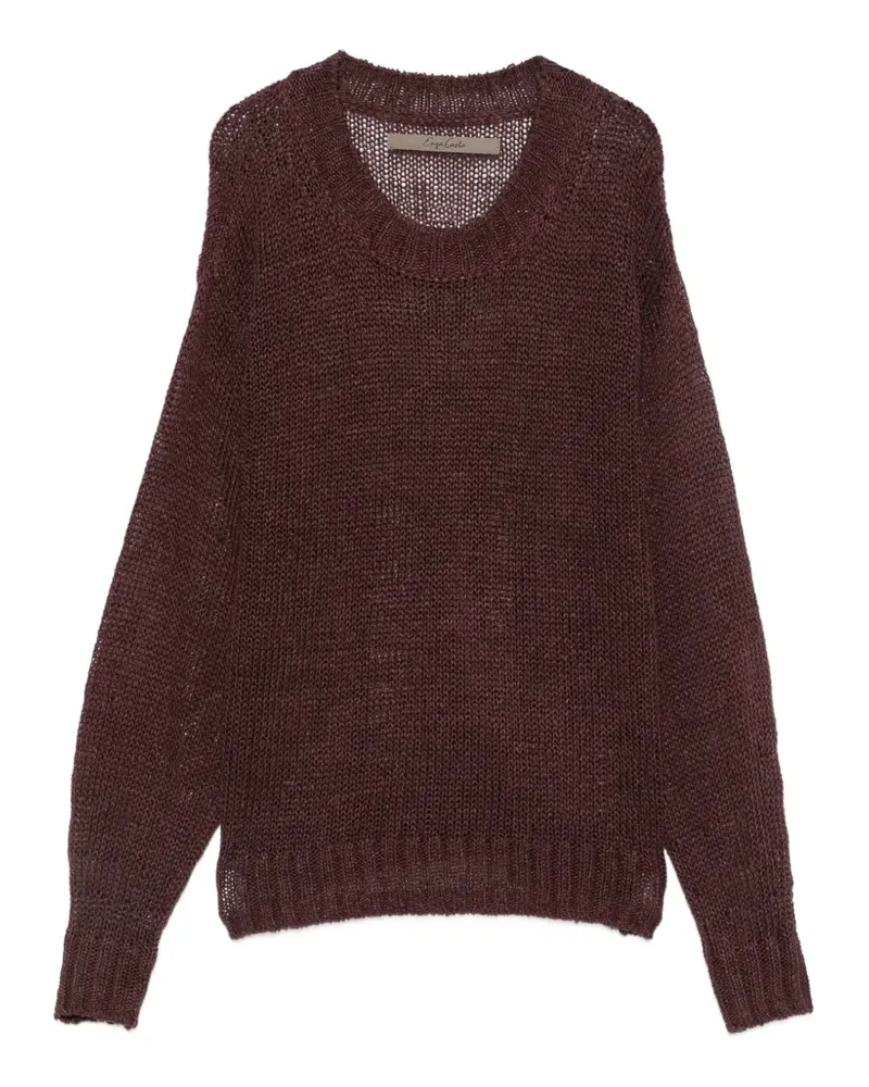 Enza Costa open-knit sweater - Rot Rot
