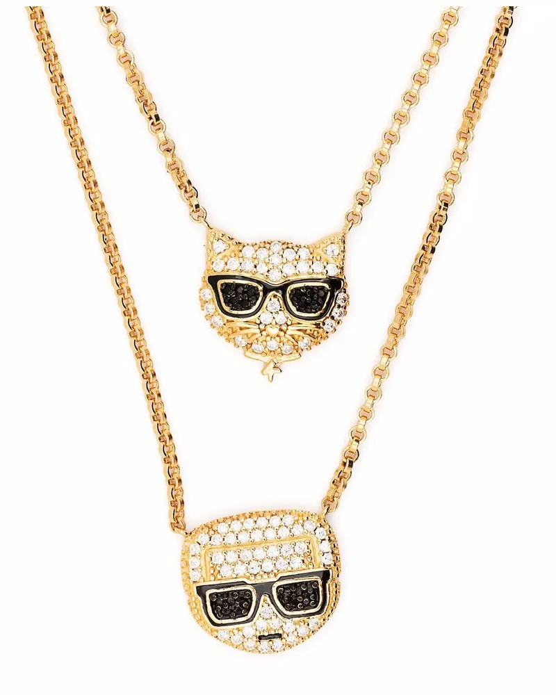 Karl Lagerfeld Ikon Karl Choupette Halskette - Gold Gold