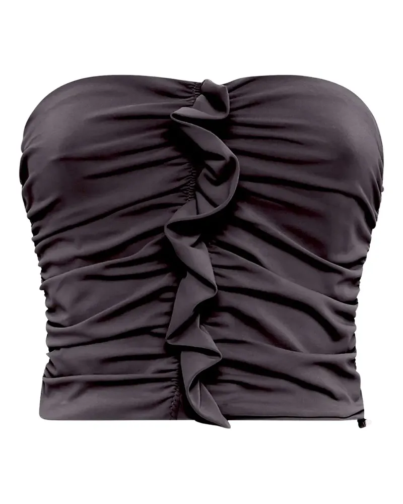 ATTICO Trägerloses Top - Schwarz Schwarz