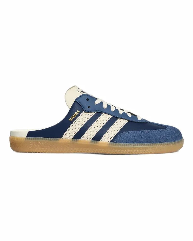 adidas Samba crochet-trim mule - Blau Blau