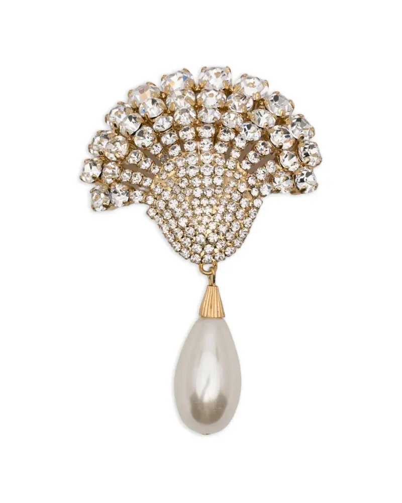 Rowen Rose teardrop embellished earrings - Gold Gold