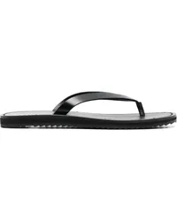 The Row Flip-Flops aus Leder Schwarz