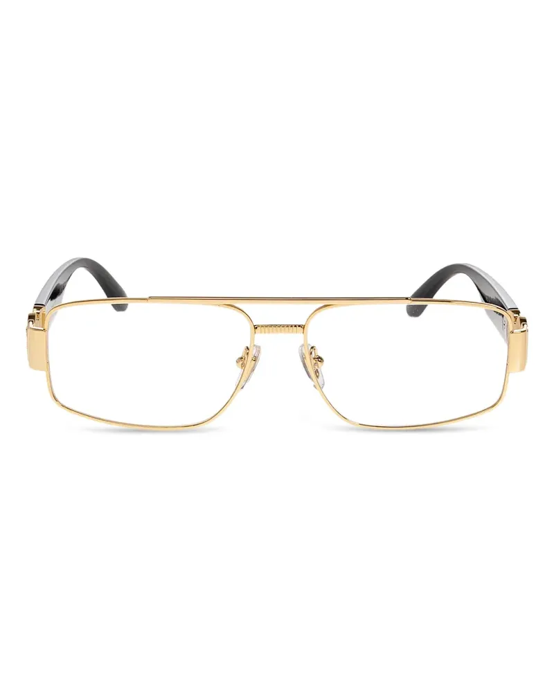 Versace Eckige Medusa Biggie Sonnenbrille - Gold Gold