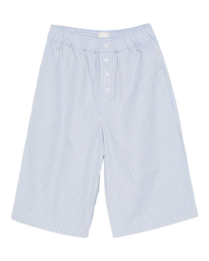 Bellerose Gestreifte Shorts mit Knöpfen - Blau Blau