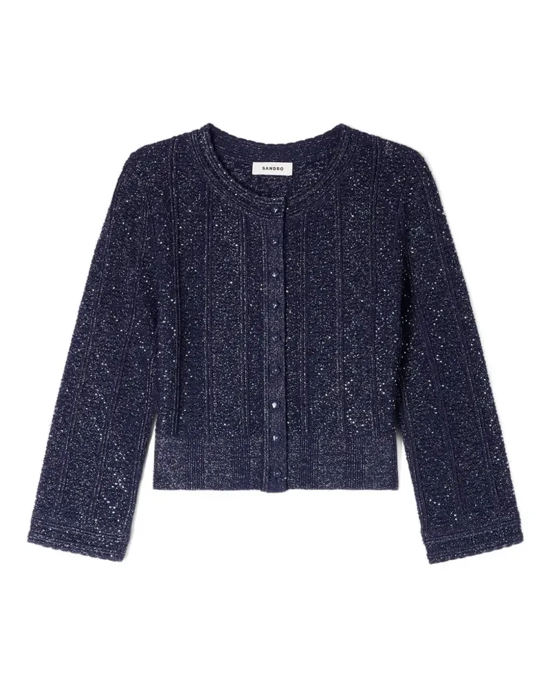 Sandro Cardigan mit Knöpfen - Blau Blau