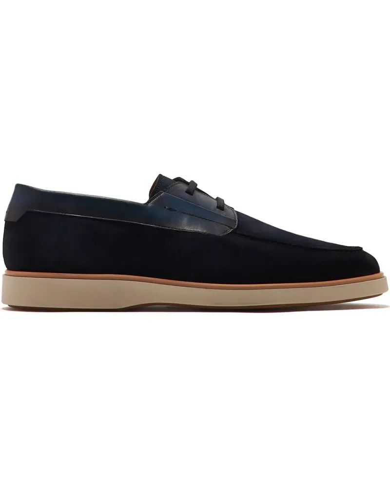 Magnanni Segelschuhe aus Wildleder - Blau Blau
