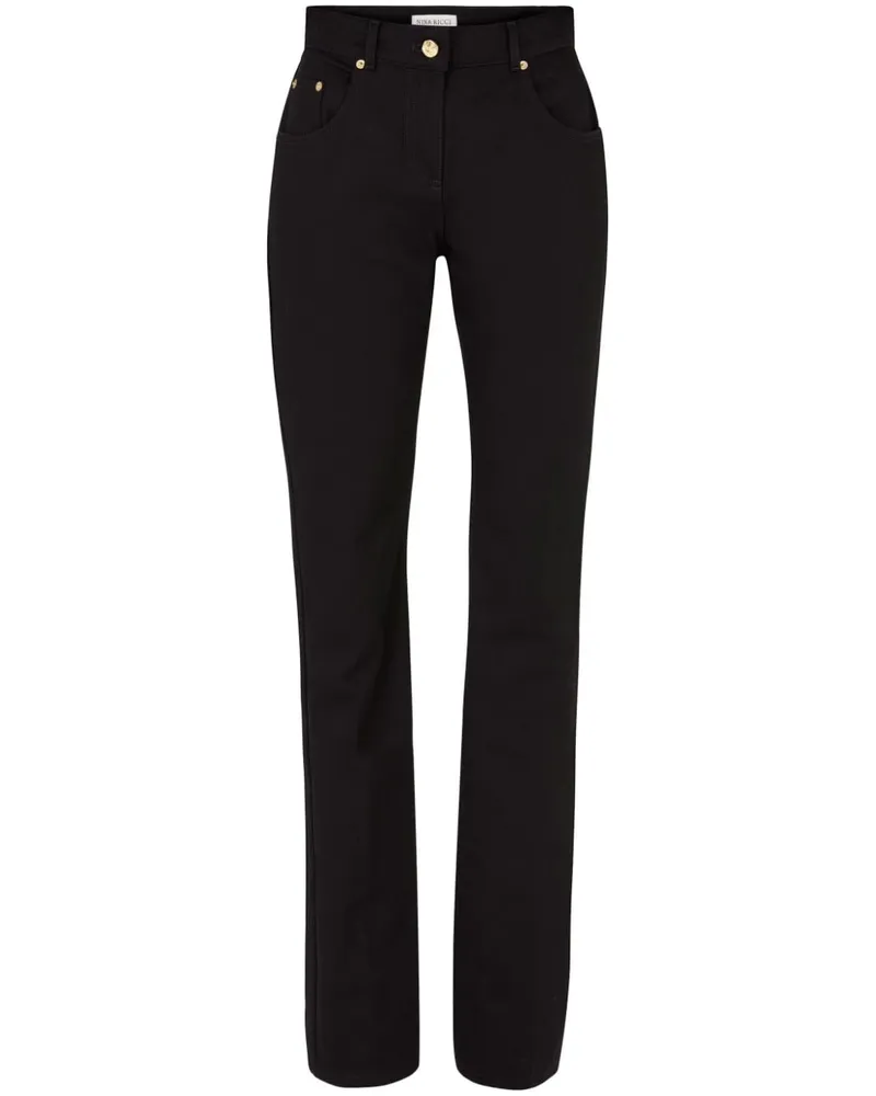 Nina Ricci Klassische Slim-Fit-Jeans - Schwarz Schwarz