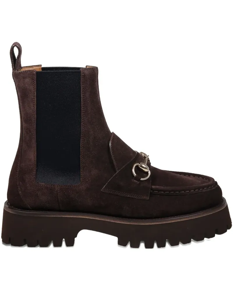 Gucci Horsebit lug-sole boots - Braun Braun