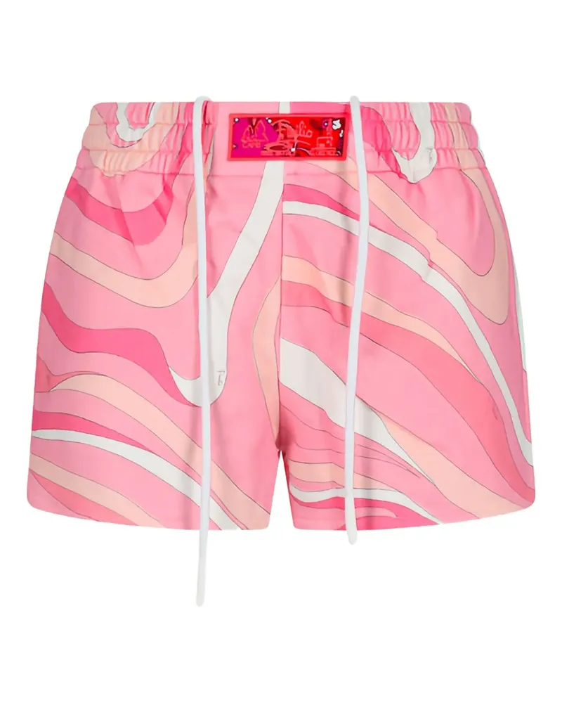Emilio Pucci Shorts mit Wirbel-Print - Rosa Rosa