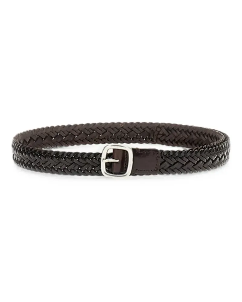 HEREU braided calf leather belt - Braun Braun