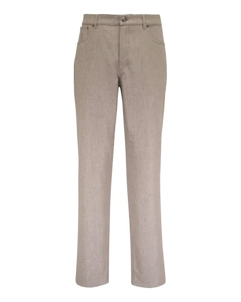 Brunello Cucinelli Gerade Hose im Five-Pocket-Design - Braun Braun