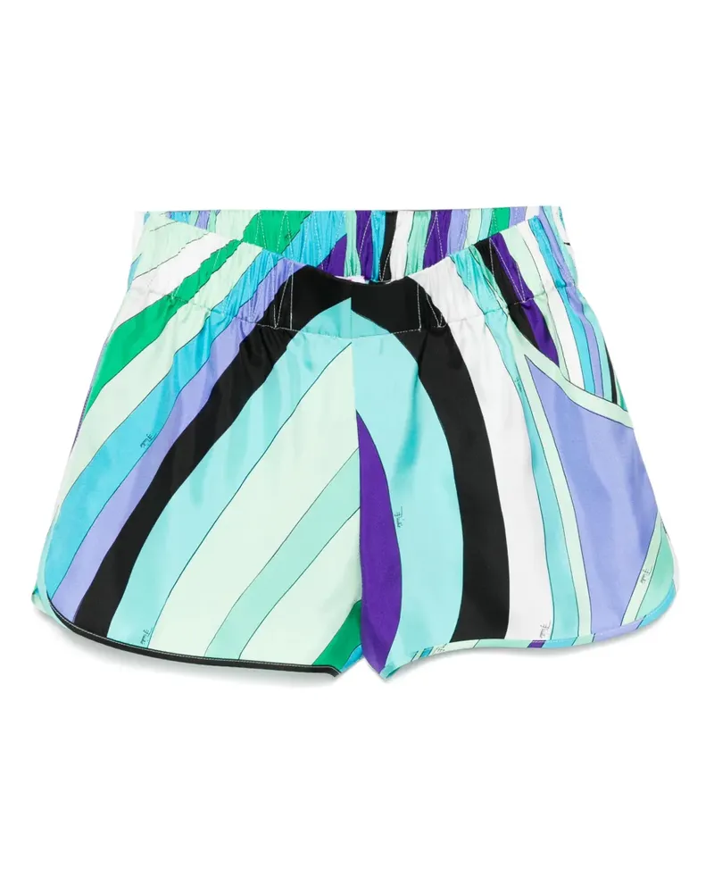 Emilio Pucci Shorts mit Iride-Print - Blau Blau