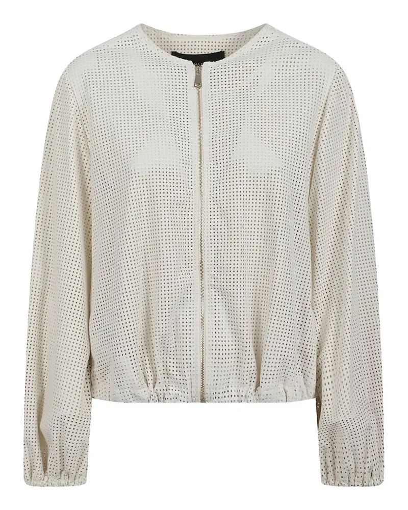 Fabiana Filippi perforated suede jacket - Nude Nude