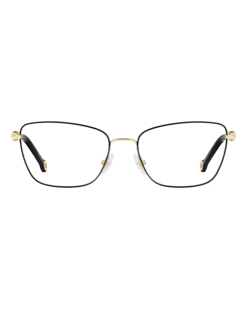 Carolina Herrera New York Brille mit geometrischem Gestell - Gold Gold