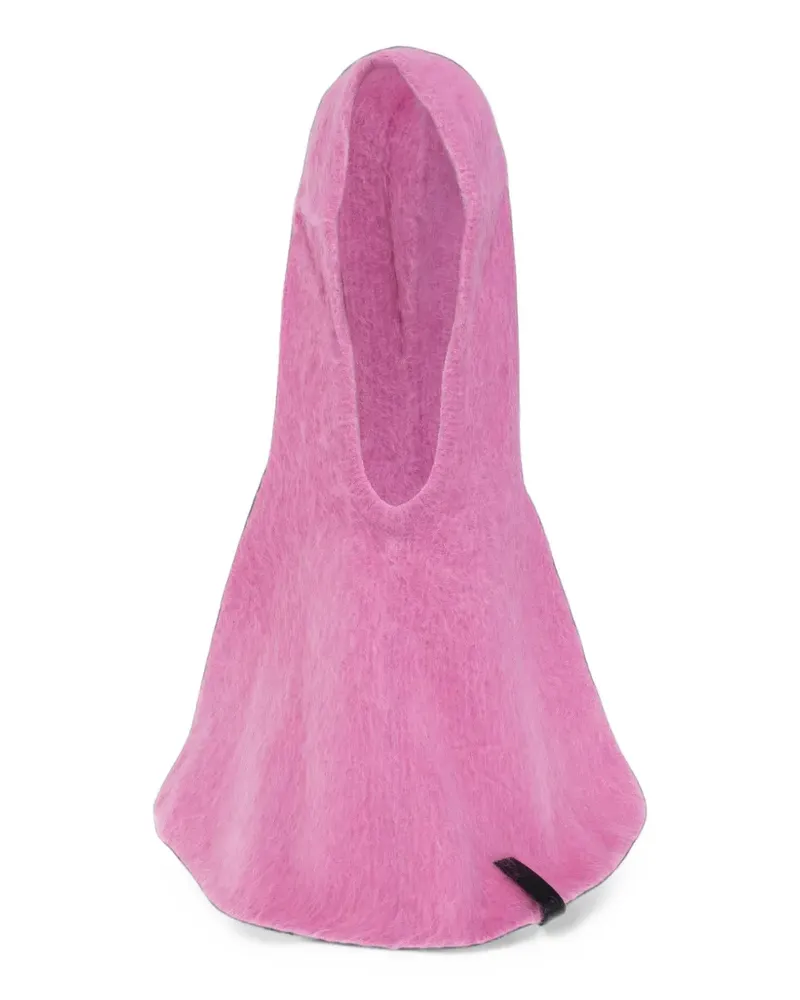 IRO Kapuze aus gebürstetem Strick - Rosa Rosa