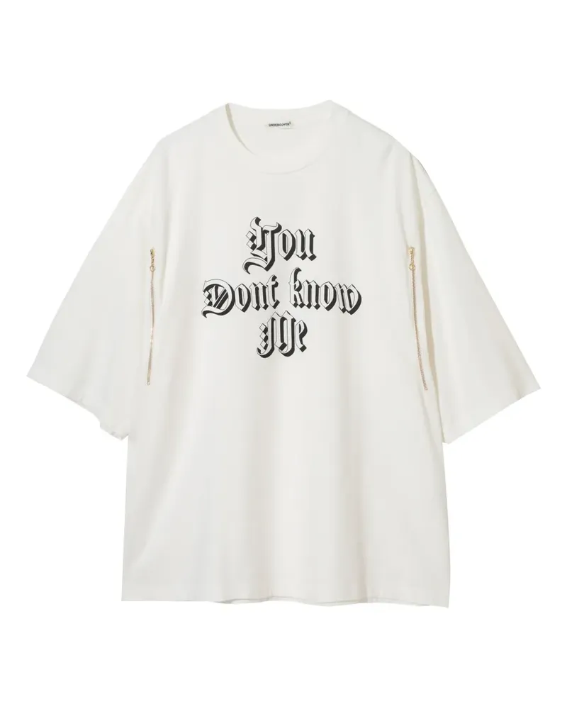 Undercover T-Shirt mit Reißverschlussdetail - Weiß Weiß