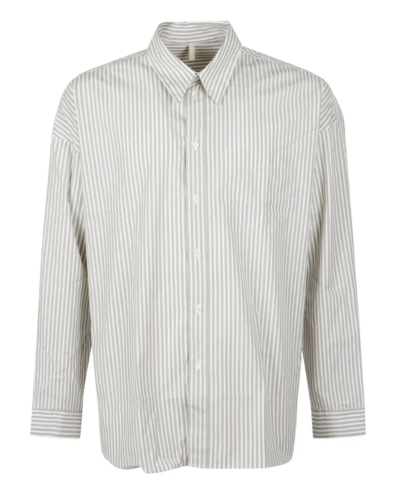 Sunflower striped cotton shirt - Weiß Weiß
