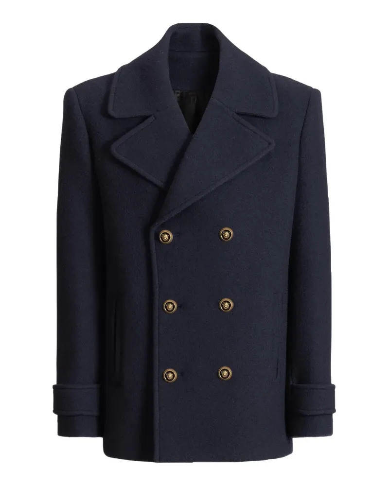 Balmain Wollmantel - Blau Blau