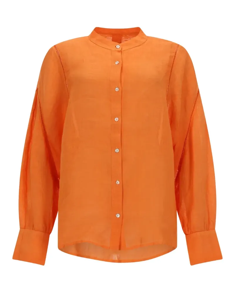 120% Lino linen shirt - Orange Orange