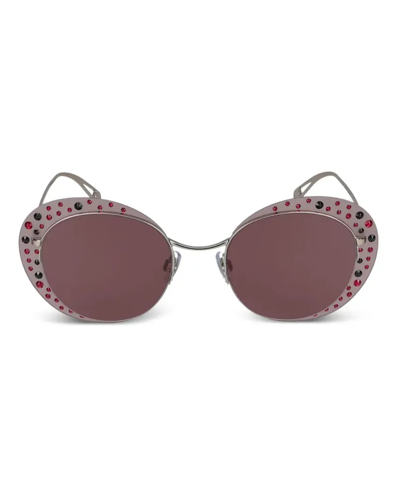 Giorgio Armani Verzierte Sonnenbrille - Silber Silber