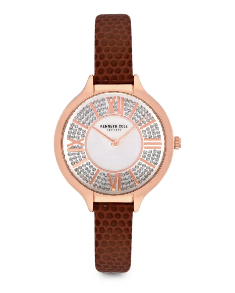 Kenneth Cole Armbanduhr mit Kristallverzierung 33mm - Weiß Weiß
