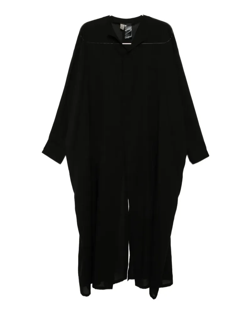 Yohji Yamamoto sheering-effect shirt - Schwarz Schwarz