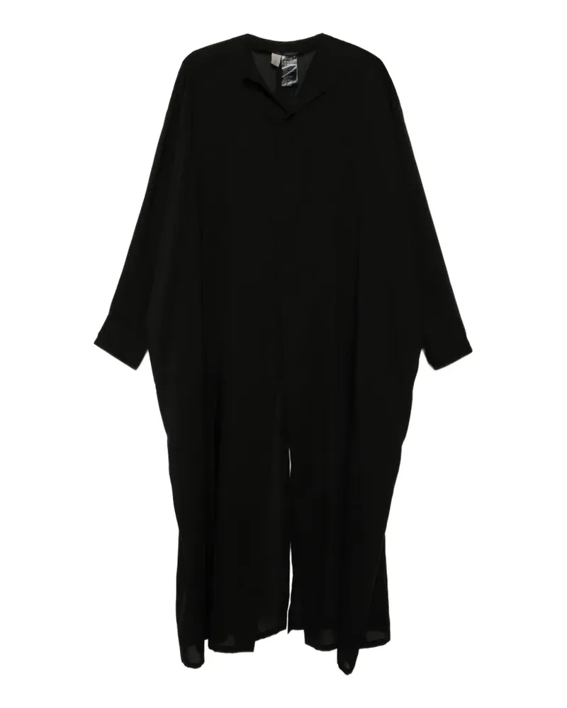 Yohji Yamamoto sheering-effect shirt - Schwarz Schwarz