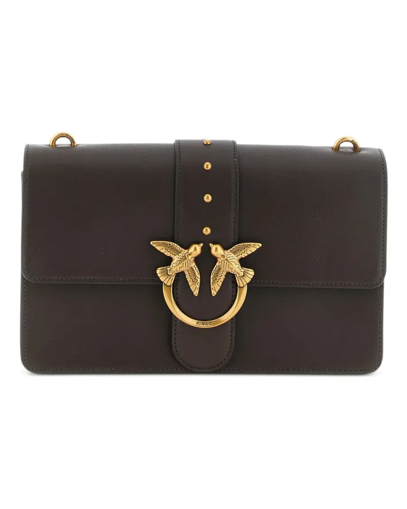 Pinko Love One Classic leather cross body bag - Braun Braun