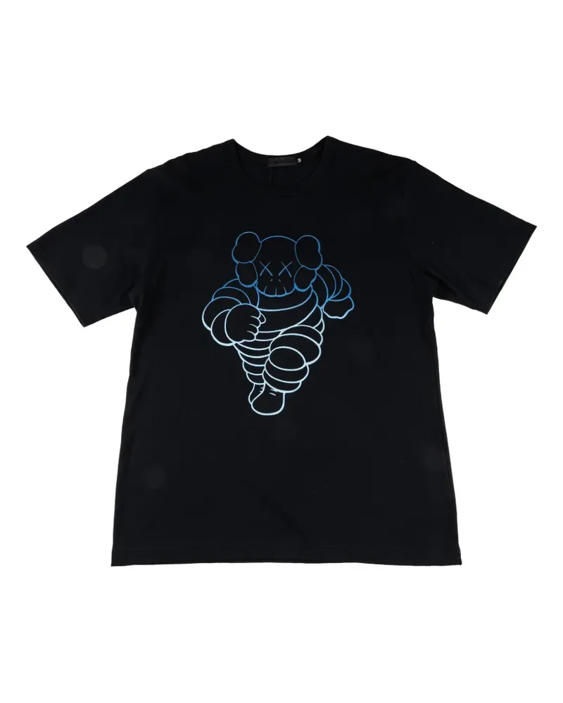 KAWS Chum-print T-shirt - Schwarz Schwarz