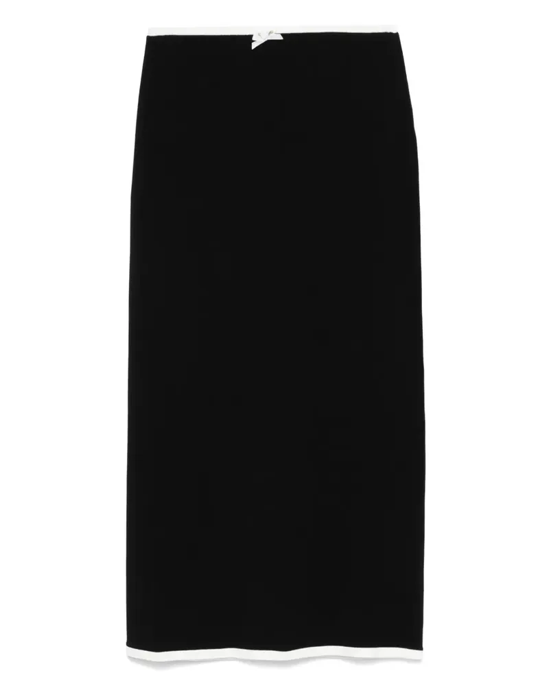 Rowen Rose Minirock mit Applikationen - Schwarz Schwarz