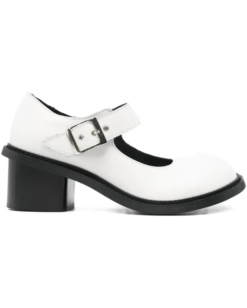 Comme des Garçons buckled pumps - Weiß Weiß