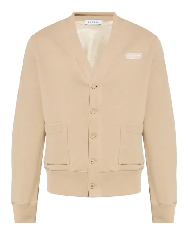 Givenchy logo-patch sweater - Nude Nude