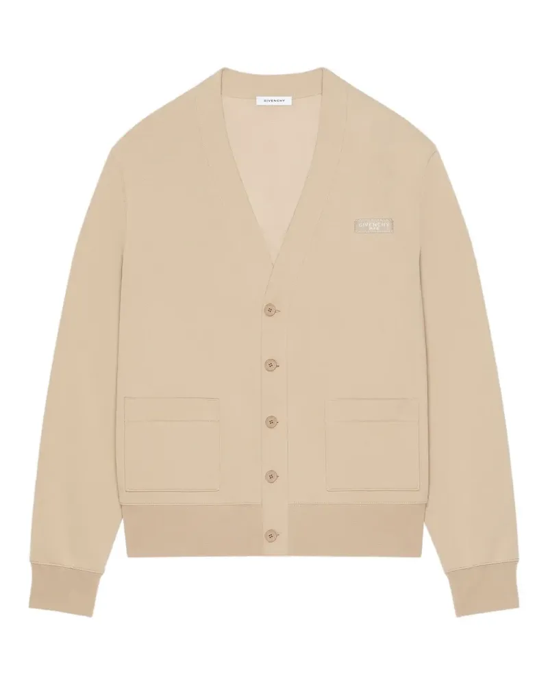 Givenchy Cardigan aus Baumwolle mit  Paris-Ripsband - Nude Nude