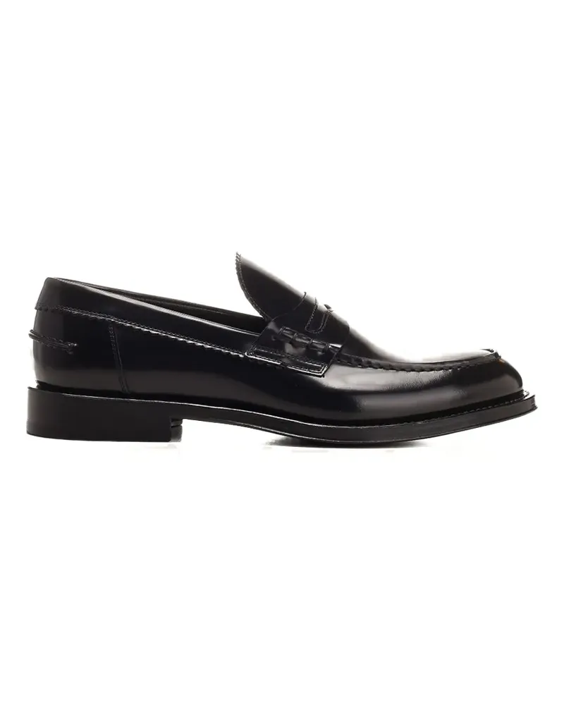 Corvari polished penny loafers - Schwarz Schwarz