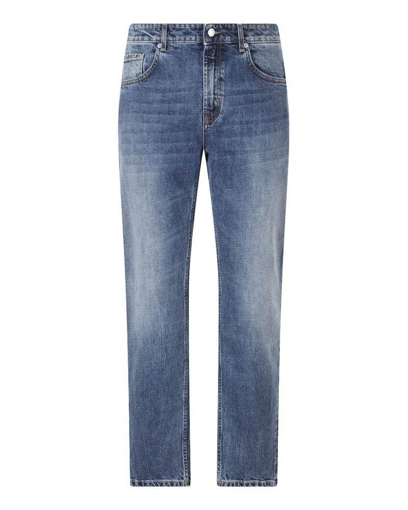 Department 5 Ausgeblichene Straight-Leg-Jeans - Blau Blau