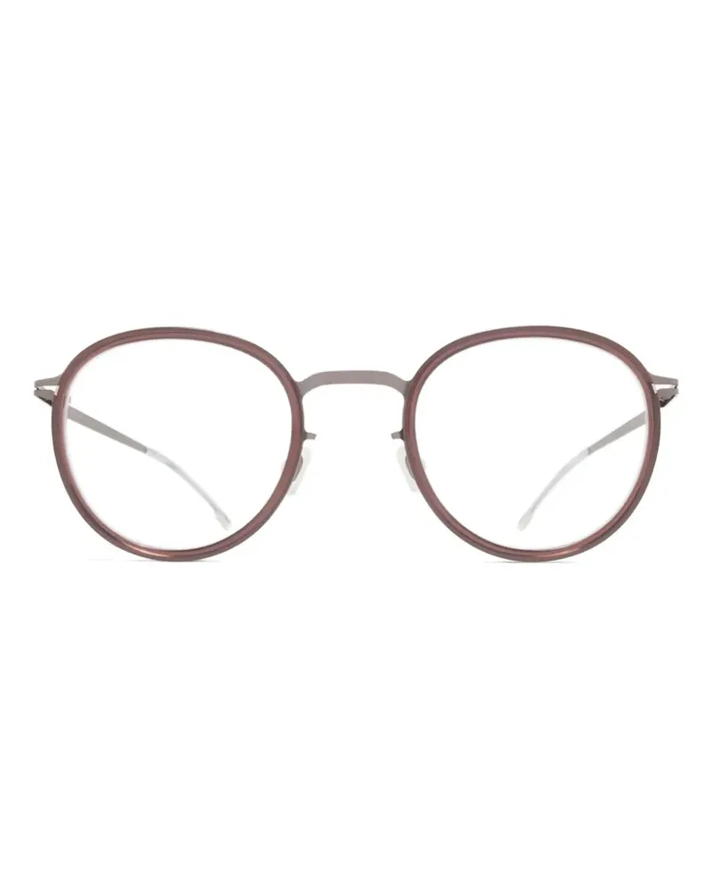 Mykita Kiana shinygraphite maroon round glasses - Braun Braun
