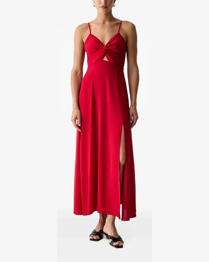 Morgan Drapiertes Midikleid - Rot Rot