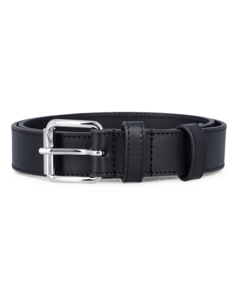 Comme des Garçons buckle-fastening leather belt - Schwarz Schwarz