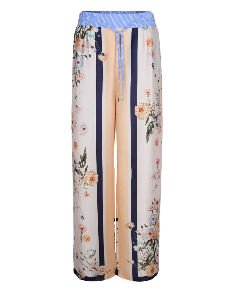 Liu Jo Palazzohose mit Blumenmuster - Nude Nude