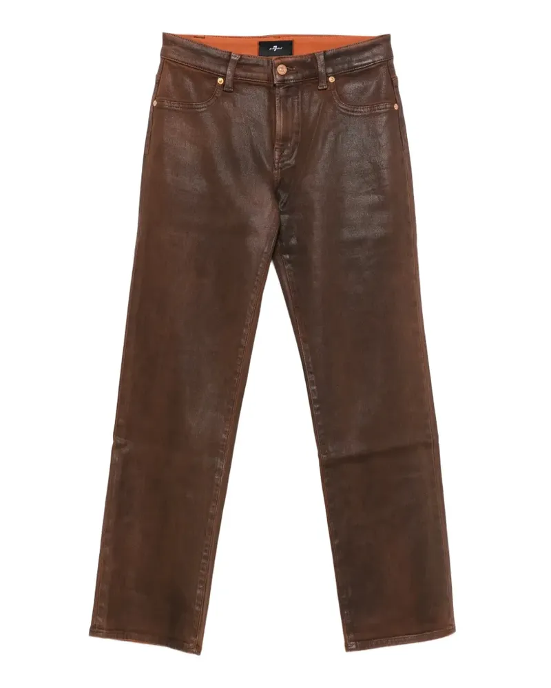 7 for all mankind Calie straight-leg jeans - Braun Braun