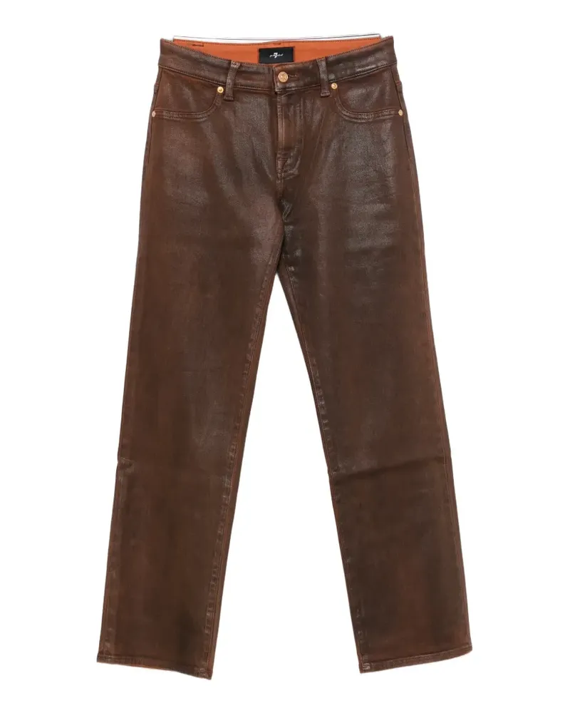 7 for all mankind Calie straight-leg jeans - Braun Braun