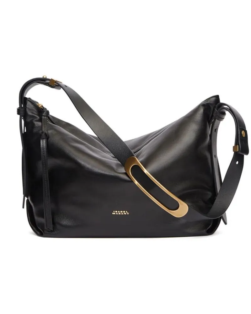 Isabel Marant Schultertasche mit Logo-Stempel - Schwarz Schwarz