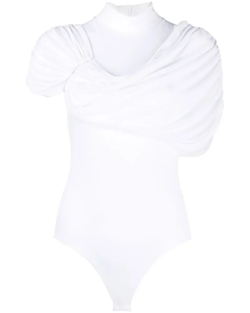 Viktor & Rolf Drapierter Body - Weiß Weiß