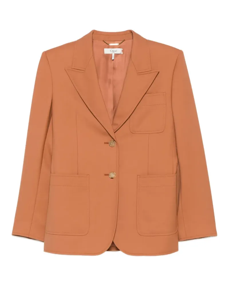 Chloé peak-lapels single-breasted blazer - Orange Orange