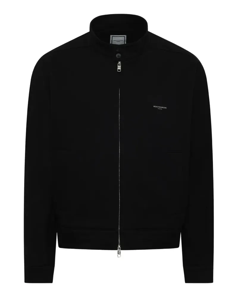 Wooyoungmi logo-print zip-up jacket - Schwarz Schwarz