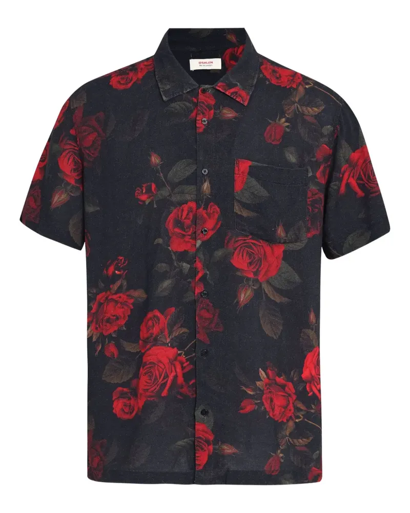 Osklen Vintage Rose Hemd - Schwarz Schwarz