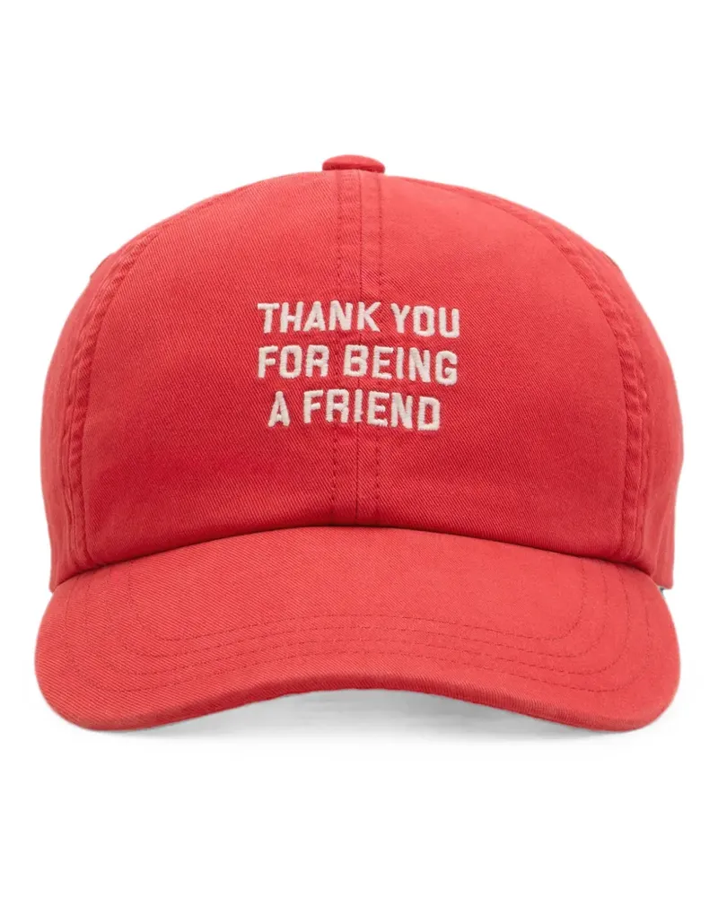 AMI Paris Thank You For Being A Friend Baseballkappe aus Baumwolle - Rot Rot