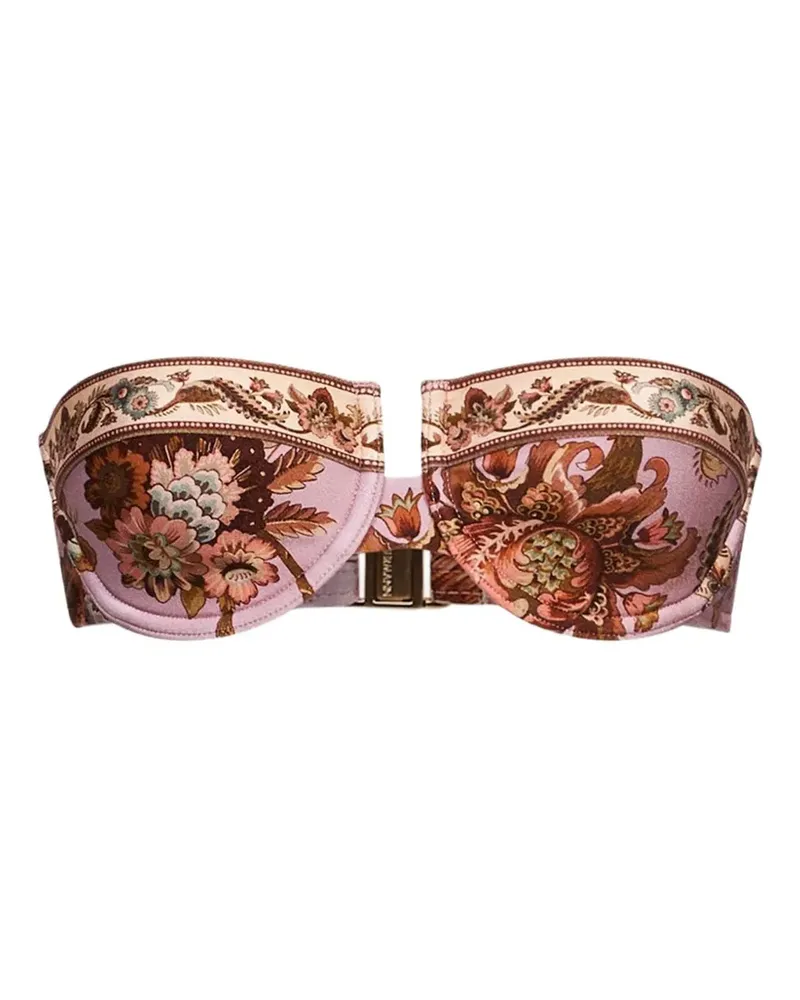 Zimmermann Aster Balconette bandeau bikini top - Rosa Rosa