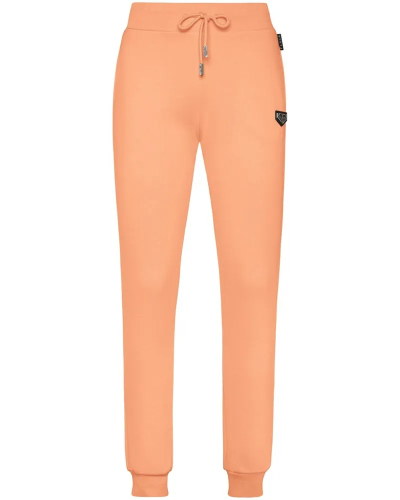 Philipp Plein Jogginghose mit Logo-Schild - Orange Orange