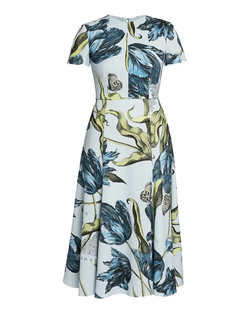 Erdem floral midi dress - Blau Blau